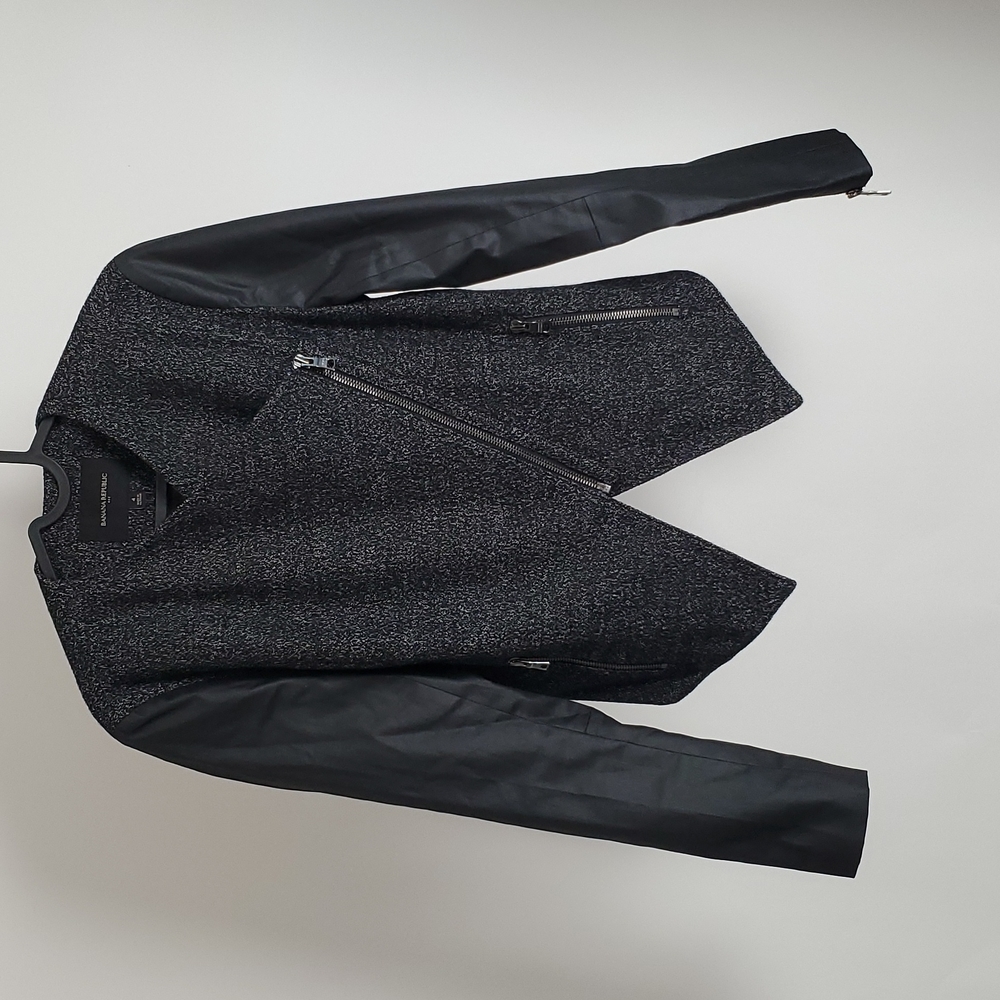 Banana Republic Women jacket elegant casual rare original sz 4 black